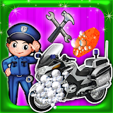 Police Motorbike Wash Salon icon