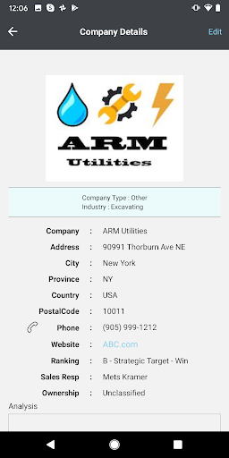 Vizybility CRM Mobile Screen 2