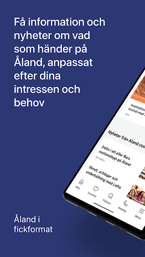 Android application Ålandsappen screenshort