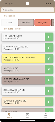 Android application Orders B2B screenshort