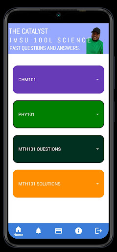 Android application IMSU 100L SCIENCE PQA screenshort