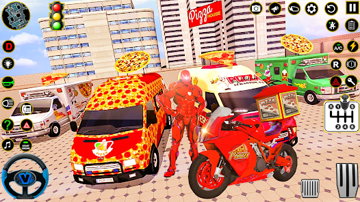 Superhero Pizza Delivery Game 1.0 APK + Mod (Unlimited money) إلى عن على ذكري المظهر