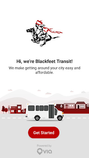 Android application Blackfeet Transit screenshort