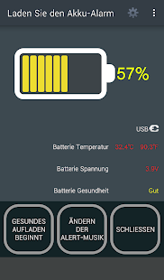 Laden Sie den Akku-Alarm Captura de pantalla