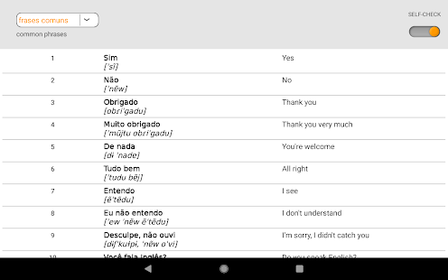 Learn Portuguese words with ST Screenshot