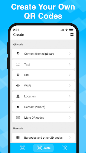QR - Barcode Scan and Create Screen 3