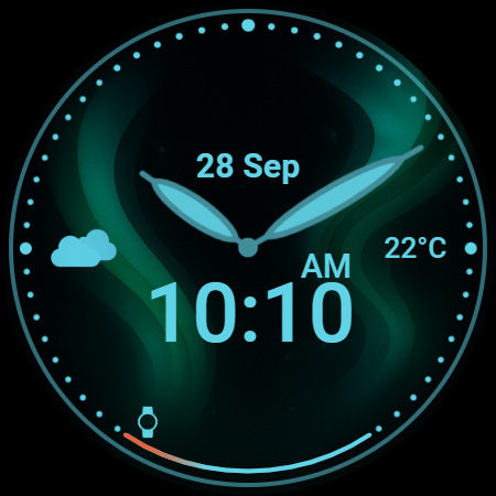 Aurora Sweep - watch face