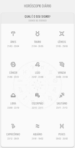 Visualização do aplicativo