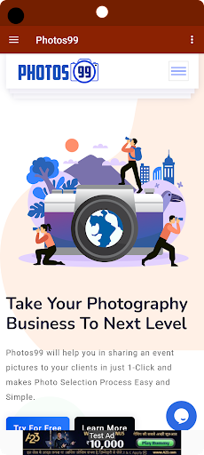Android application Photos99 screenshort