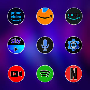 Pixly Fluo - Schermafbeelding Icon Pack
