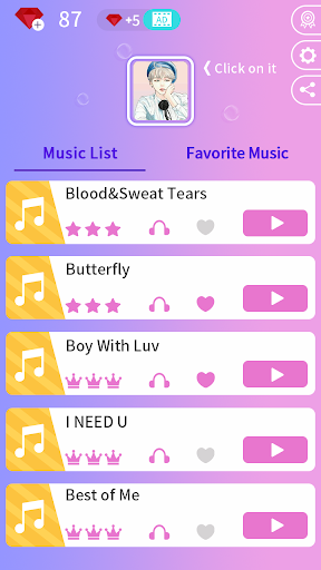 Kpop Music Game - Dream Tiles screenshots 1