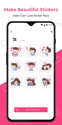 Android application Erotic Love Adult Sticker screenshort