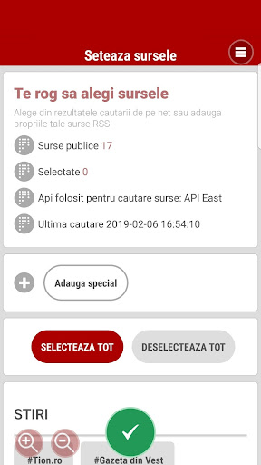 Visualização do aplicativo
