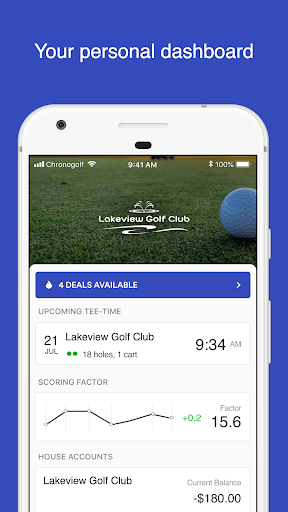 Android application Lakeview Golf Club screenshort