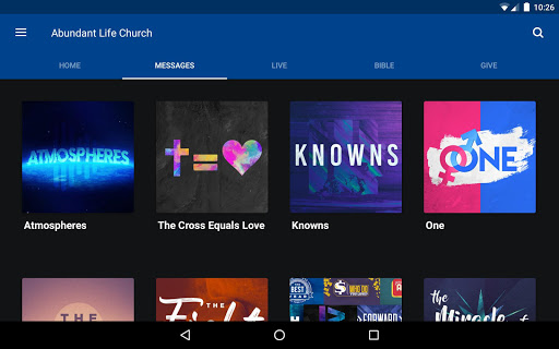 Screenshot of goALC - Abundant Life Church