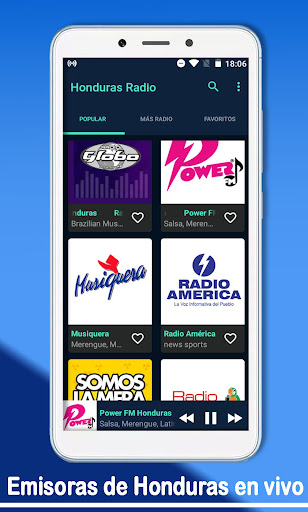 Android application Radio Honduras screenshort