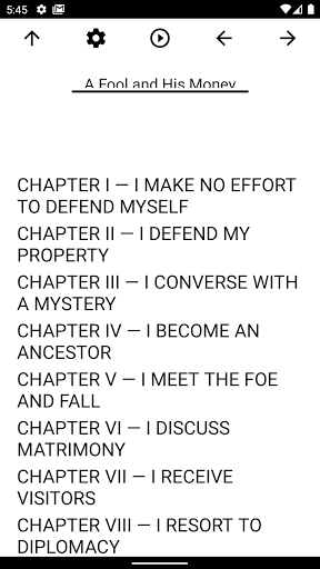 Android application Book, A Fool and His Money screenshort