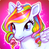 Run cute little pony race game icon