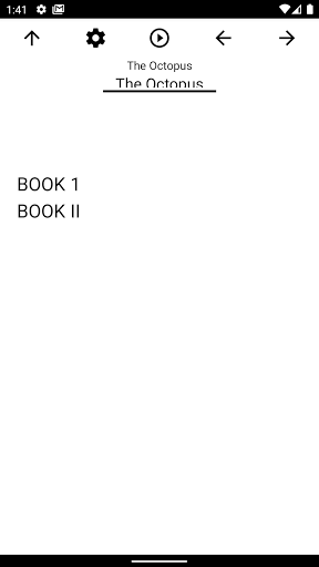 Android application Book, The Octopus screenshort