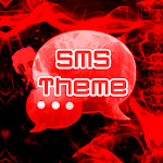 Cover Image of Download Red Smoke Theme GO SMS PRO  APK