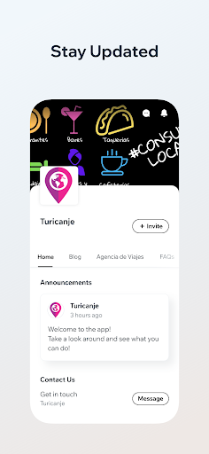 Android application Turicanje screenshort