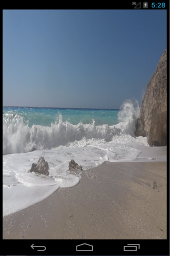 Android application Beach Rock Live Wallpaper screenshort