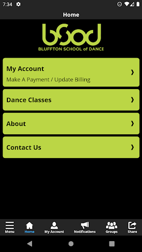 Bluffton School of Dance Screen 2