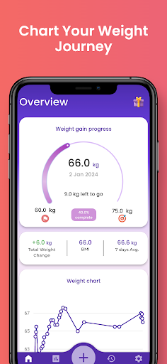 Android application Scalemate: Weight tracker screenshort