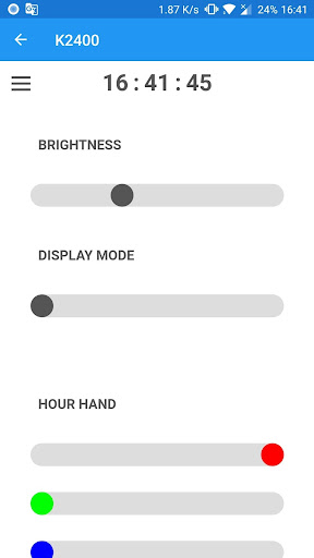 Android application BrightDot Clock screenshort