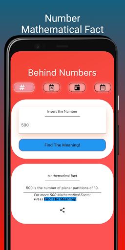 Android application Behind Numbers screenshort