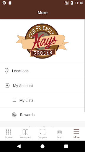 Hays SuperMarkets Screen 2