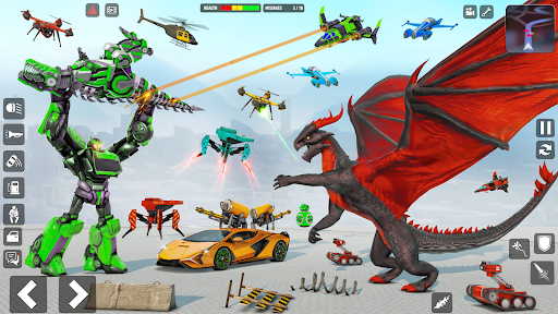 Robot War Robot Transform Game Screen 3