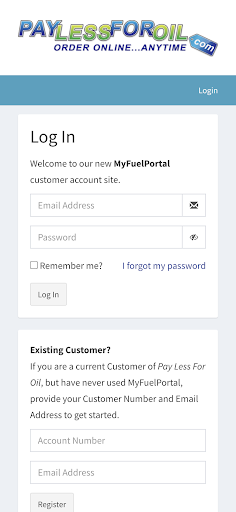 Android application MyPLFOAccount screenshort