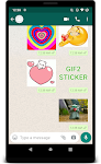screenshot of GIF2Sticker Animated Stickers