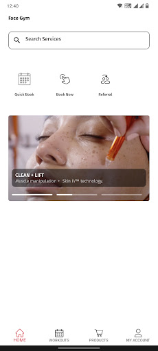 Android application FACE GYM US screenshort