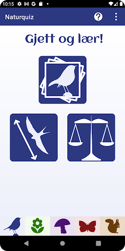 Android application Naturquiz screenshort