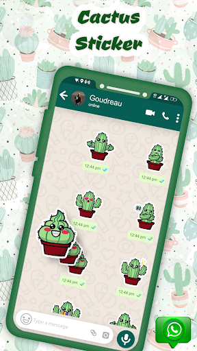 Animated WA Cactus Stickers