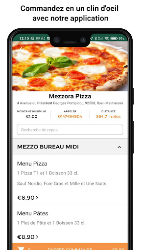 Mezzora Pizza Screen 2