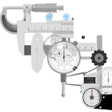 Mechanical measuring instrument icon