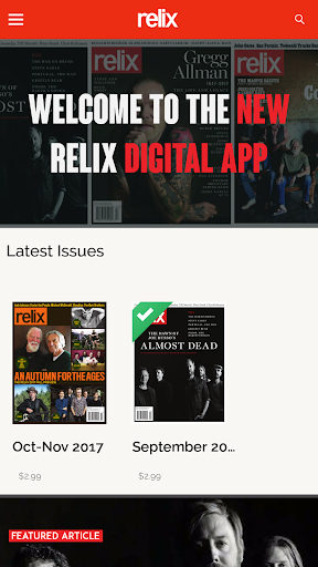 Android application Relix Magazine screenshort