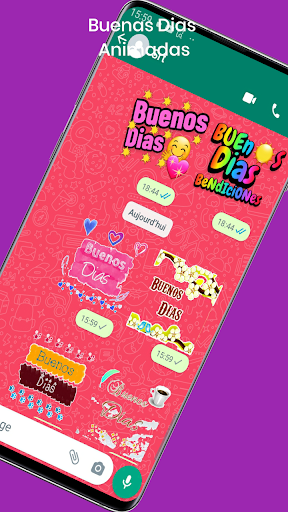 Stickers Buenas Dias animadas