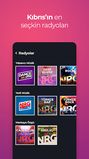 Android application NRG Play screenshort
