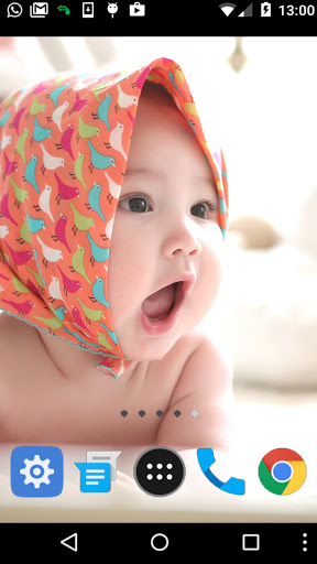 Android application sweet baby wallpaper screenshort