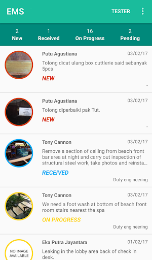 EMS Hotel Screen 3
