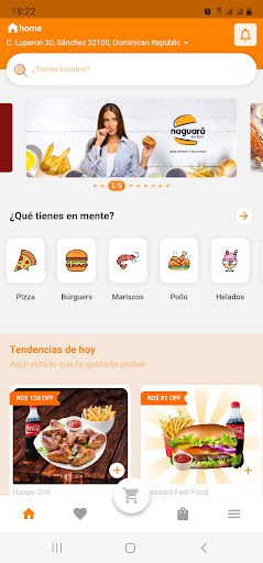 Android application Yummies: Food Delivery screenshort
