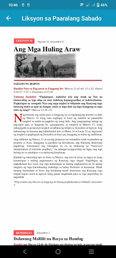 Tagalog: Sabbath School Lesson screenshot 6