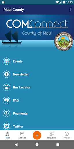Android application COMConnect screenshort