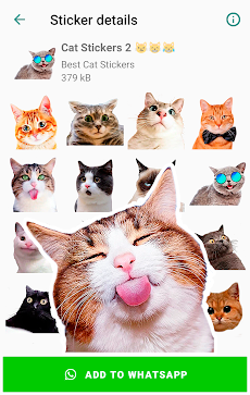 Cat Stickers for WhatsAppのおすすめ画像2