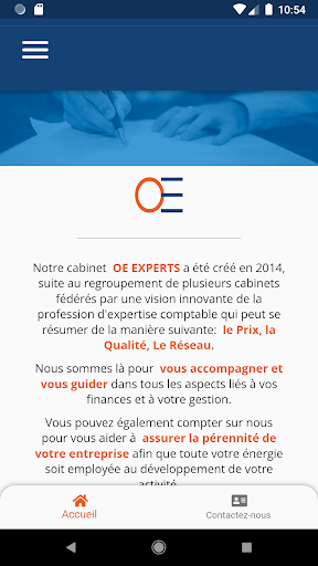 Android application Optimum Experts screenshort