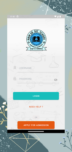 Android application HRM School Amirwas screenshort